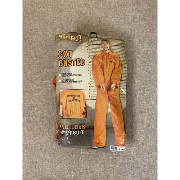 Spirit Halloween- "Got Busted" Costume Adult Size 40/42 - Picture 1 of 2